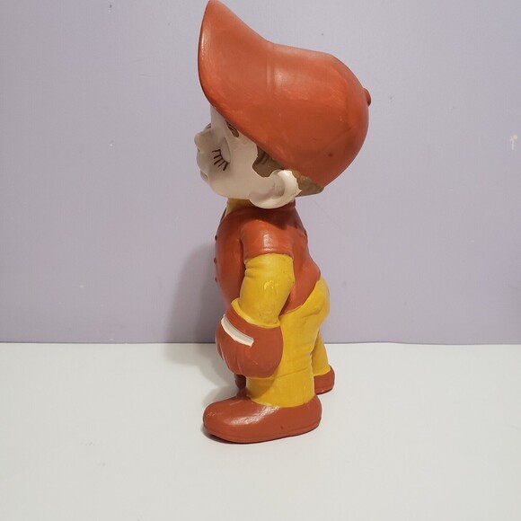 Ceramic Baseball Boy Hat Closed Eyes Figurine 11"×5"×4" - Picture 3 of 11